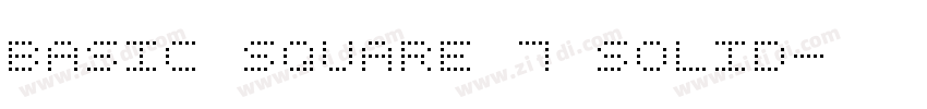 Basic Square 7 Solid字体转换